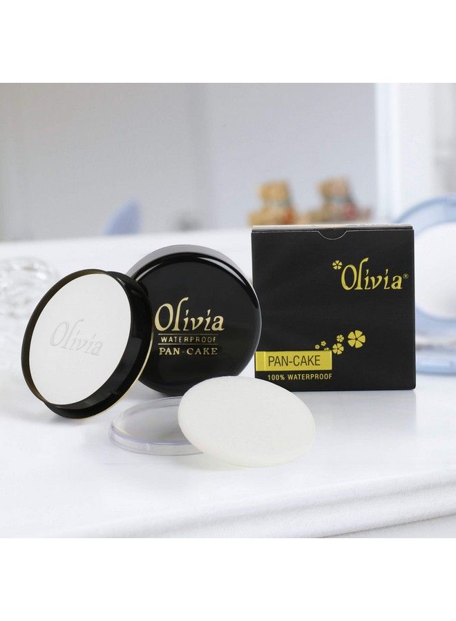 Olivia Waterproof Pan Cake White Powder Makeup Concealer 25G Shade No. 20 Shimmering Finish - Image 5