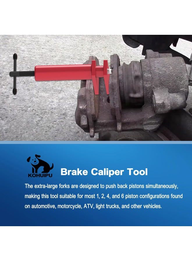 KOHUIPU Brake Caliper Tool for Multi-Piston Brake Pad Spreader - Heavy Duty Universal Brake Caliper Piston Compression Tool - Image 2