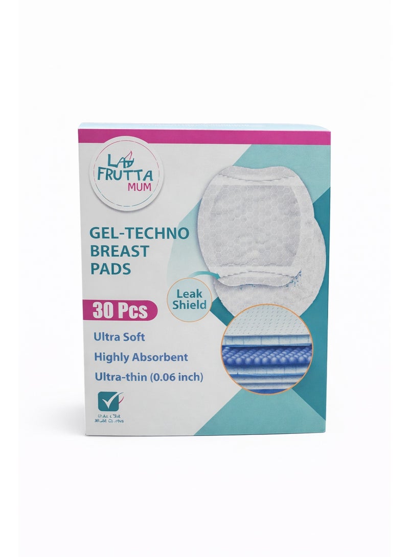 La frutta Breast Pads Gel Techno 30PCS Ultra soft Leak Shield