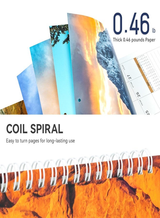 Ospelelf Wall Calendar 2026-2027 18 Months 12"X12" National Park Calender Wall Hanging Spiral Bound Calendar for Easy Organizing, Use Jan 2026 - Dec 2027 - Image 3