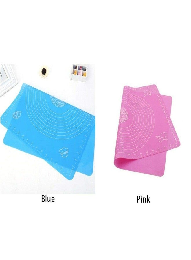 BIG BOX Silicon Fondant Rolling Mat | Large Baking Sheet, Stretchable, 48 x 38 cm, Pack of 1, Multi-Color - Image 3