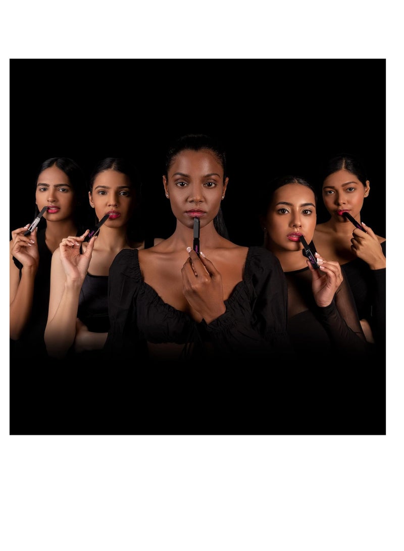 RENEE Madness Ph Lipstick 3gm   Black Lipstick With Glossy Pink Payoff   Long Lasting Nourishment  Enriched With Vitamin E and Jojoba Oil  Vegan and Paraben Free - Image 4