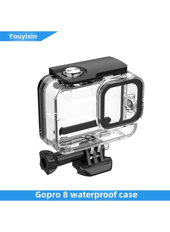 Suitable For Gopro8 Sports Camera Accessories Camera Waterproof Case Hero8 Waterproof Case Dustproof Anti-drop Protective Case-Color:gopro8 Waterproof Shell - Image 2