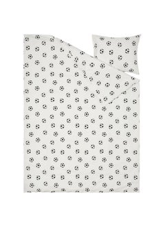 Zaboon Duvet Cover And Pillowcase, Football Pattern, 150X200/50X80 Cm  - Image 2