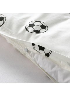 Zaboon Duvet Cover And Pillowcase, Football Pattern, 150X200/50X80 Cm  - Image 4
