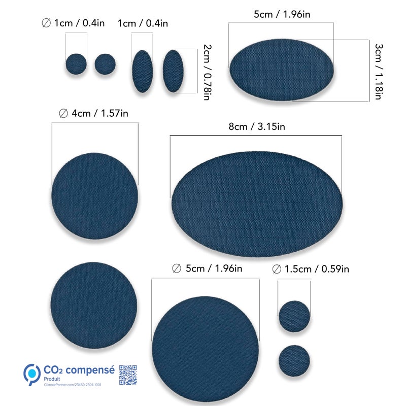 Azengear Repair Patches For Down Jackets - Waterproof  Pre-Cut  Self-Adhesive  Tear-Cold-Heat-Resistant Nylon Polyester Fabric To Fix Puffer Coats  Gear  Tents (11 Pieces  Dark Blue) - Image 3