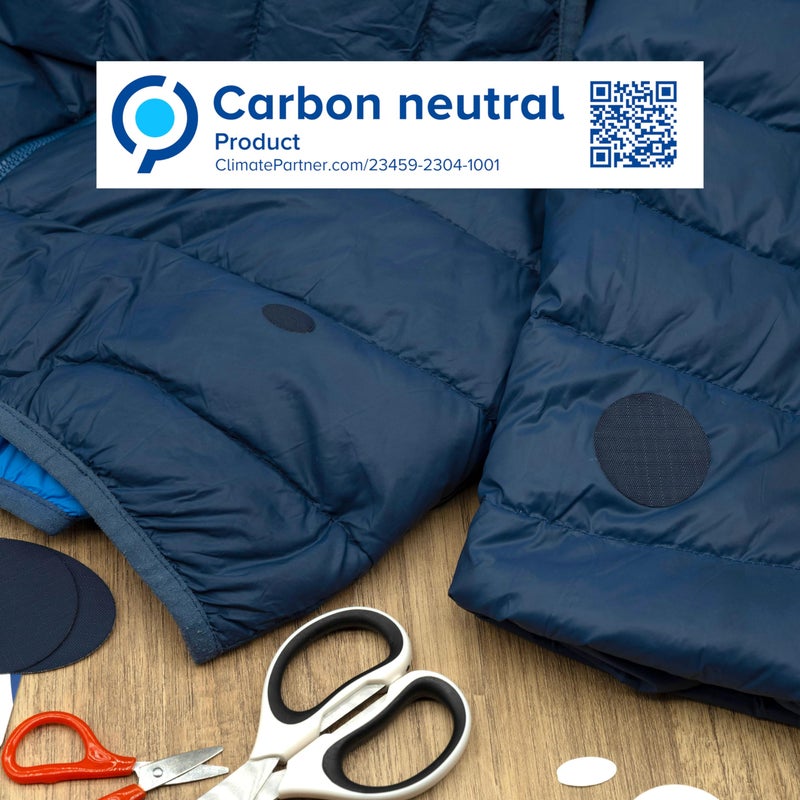 Azengear Repair Patches For Down Jackets - Waterproof  Pre-Cut  Self-Adhesive  Tear-Cold-Heat-Resistant Nylon Polyester Fabric To Fix Puffer Coats  Gear  Tents (11 Pieces  Dark Blue) - Image 4