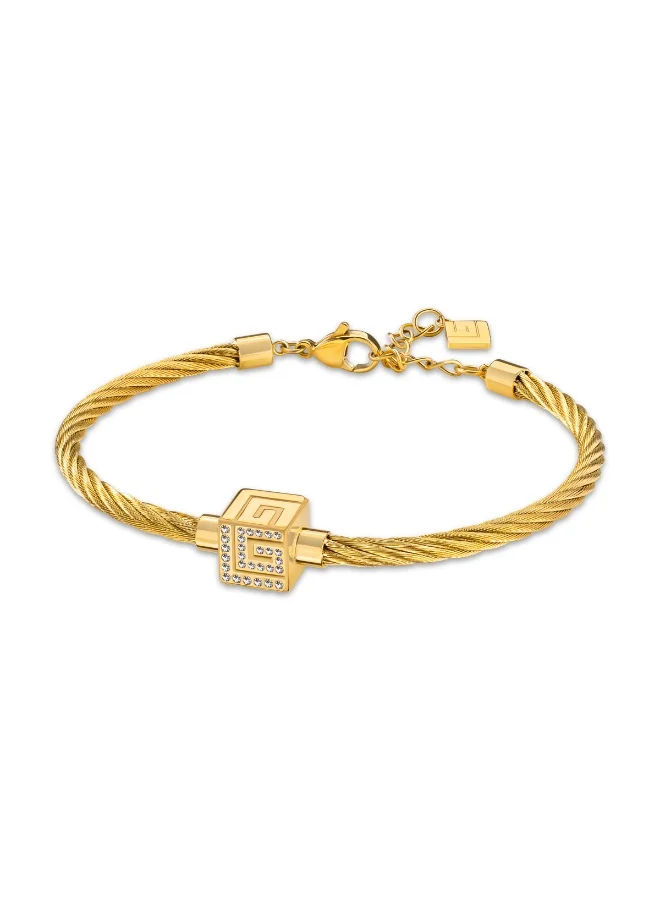 Guy Laroche Aline Gold Plated Bracelet for Women with Crystals