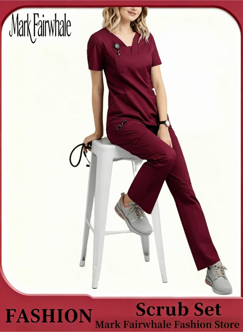 Mark Fairwhale New Minimalist V-Neck Short Sleeved Straight Leg Pants Medical Kit - Image 1