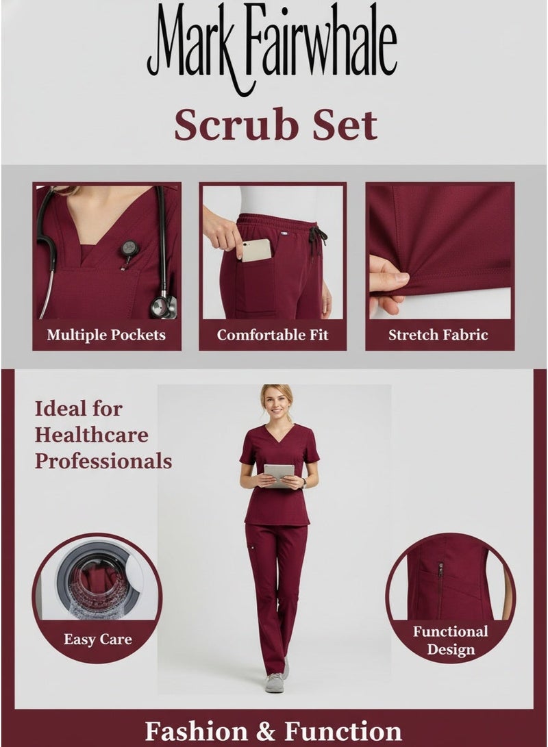 Mark Fairwhale New Minimalist V-Neck Short Sleeved Straight Leg Pants Medical Kit - Image 2