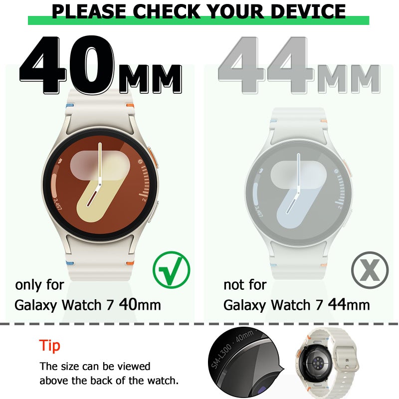 RICHONE [12Pack] RICHONE Bling Case Compatible with Samsung Galaxy Watch 7 40mm Screen Protector, HD Full Protection Flexible TPU Watch Bumper Cover Anti Scratch Samsung Watch 7 Accessory (SM-L300 Â· 40MM) - Image 2