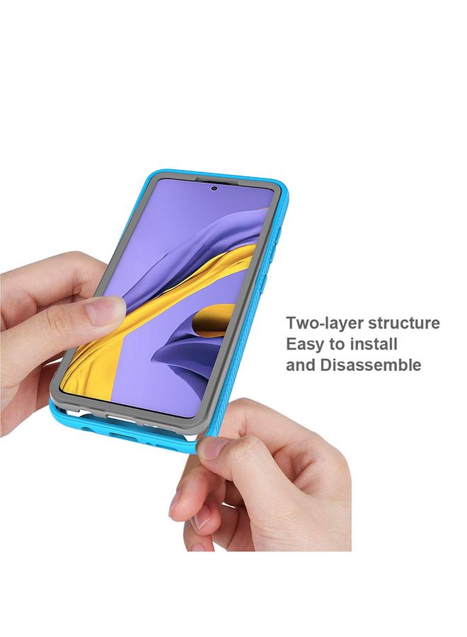 S-TOP Case For Galaxy A51 Two-layer Design Shockproof PC + TPU Protective Case - Image 4