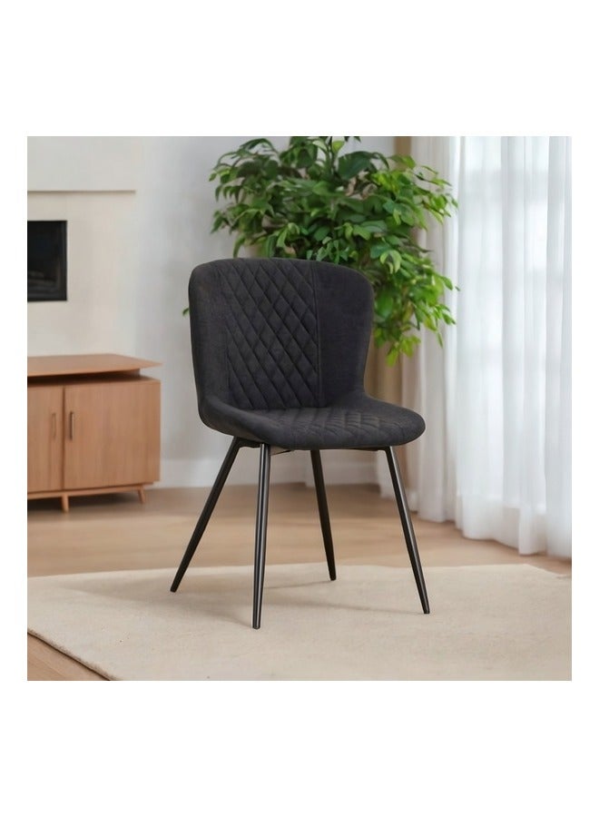 Micasa Elegant and Modern Design Armless Dining Chair Black 82 x 59 x 54 cm EDC246 - Image 2