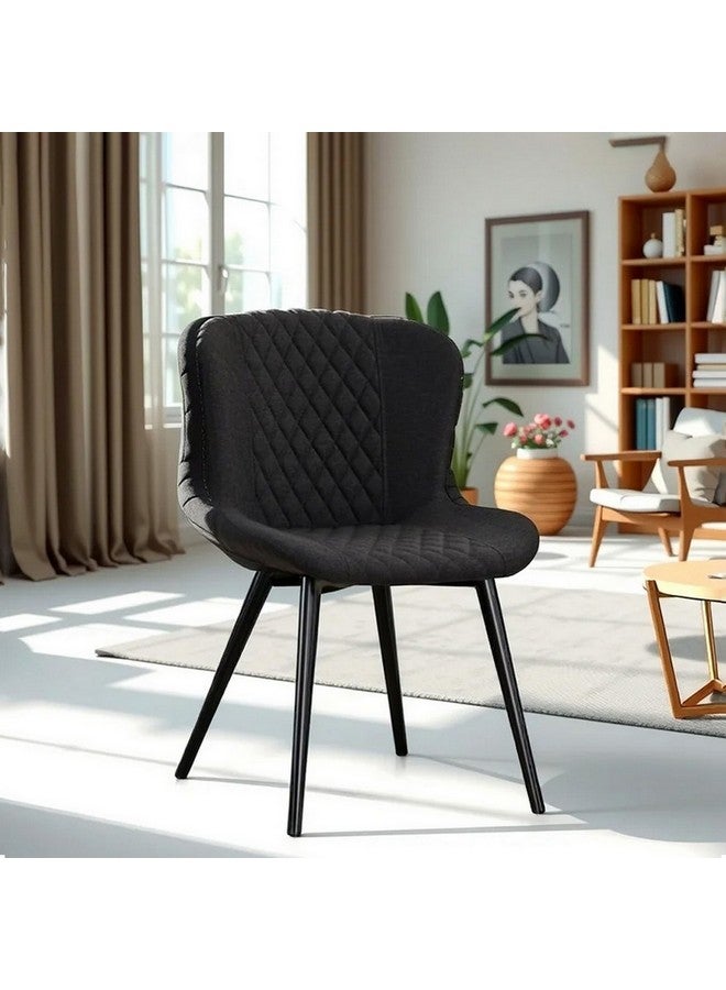 Micasa Elegant and Modern Design Armless Dining Chair Black 82 x 59 x 54 cm EDC246 - Image 3