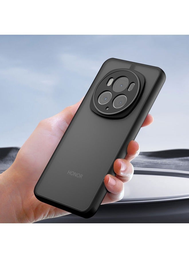 Case for Honor Magic 6 Pro 5G, Frosted Translucent Back Protective Slim Phone Cover, Anti-Fingerprints, Anti-Fall Drop Protection, Shockproof Case for Honor Magic 6 Pro 5G (Black)  - Image 5