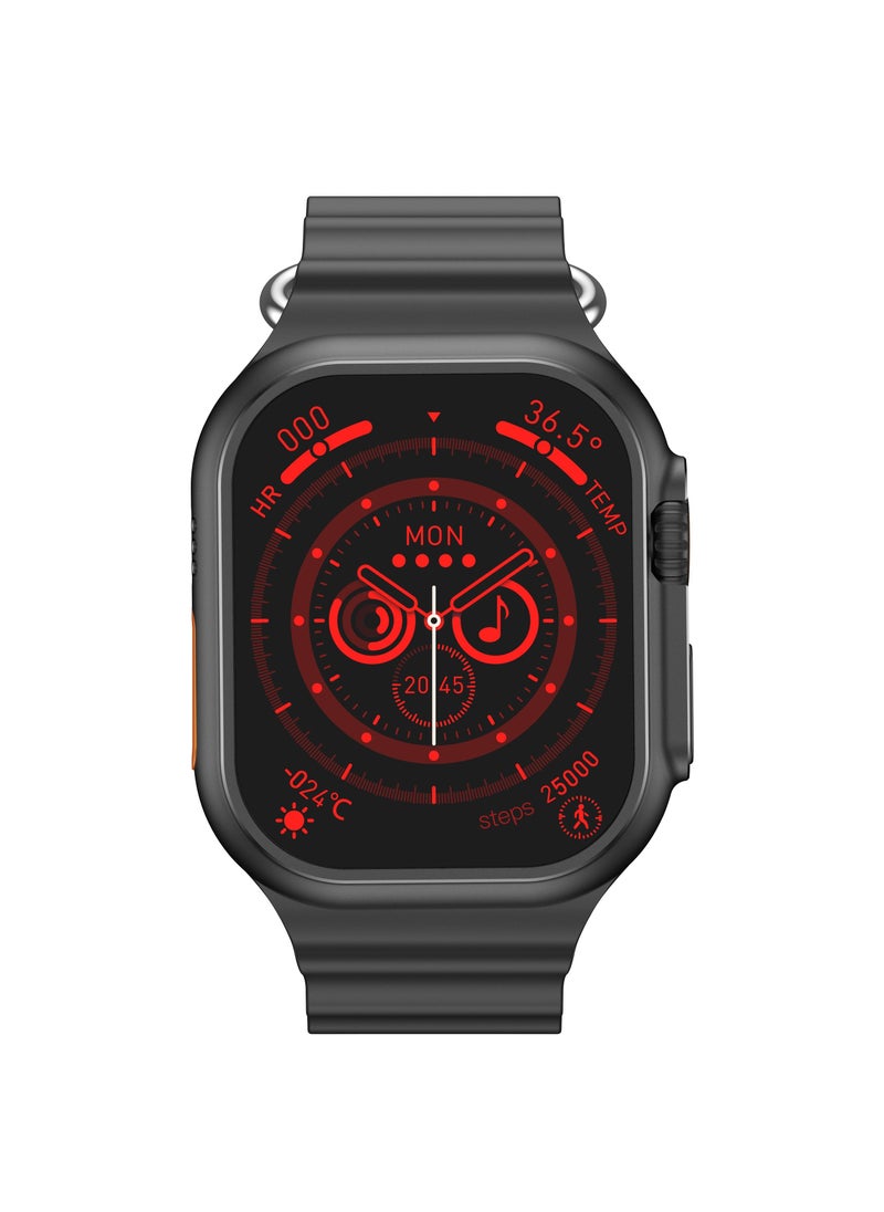AROAQ - W800 Ultra High Tech Smartwatch 380mAh Battery 2.05 Inch Screen Display AI Assistance Sports and Health Modes Wireless Charging Bluetooth Smart Watch - Image 1