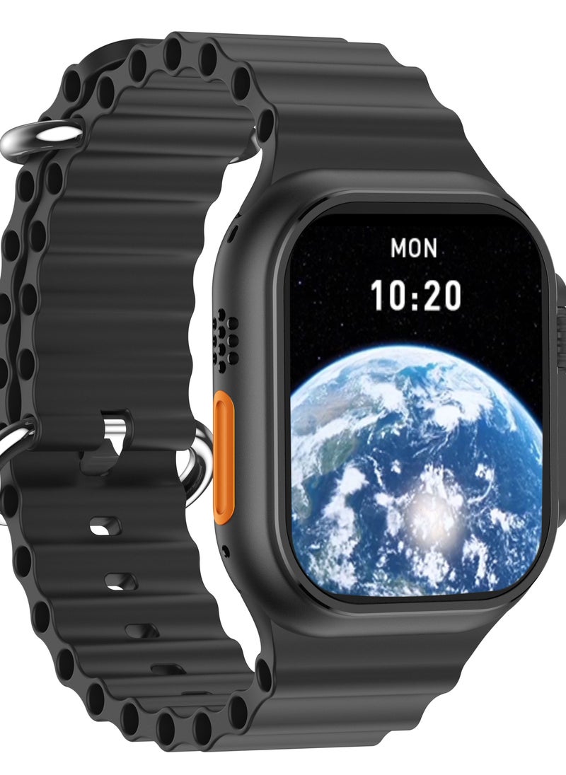 AROAQ - W800 Ultra High Tech Smartwatch 380mAh Battery 2.05 Inch Screen Display AI Assistance Sports and Health Modes Wireless Charging Bluetooth Smart Watch - Image 1