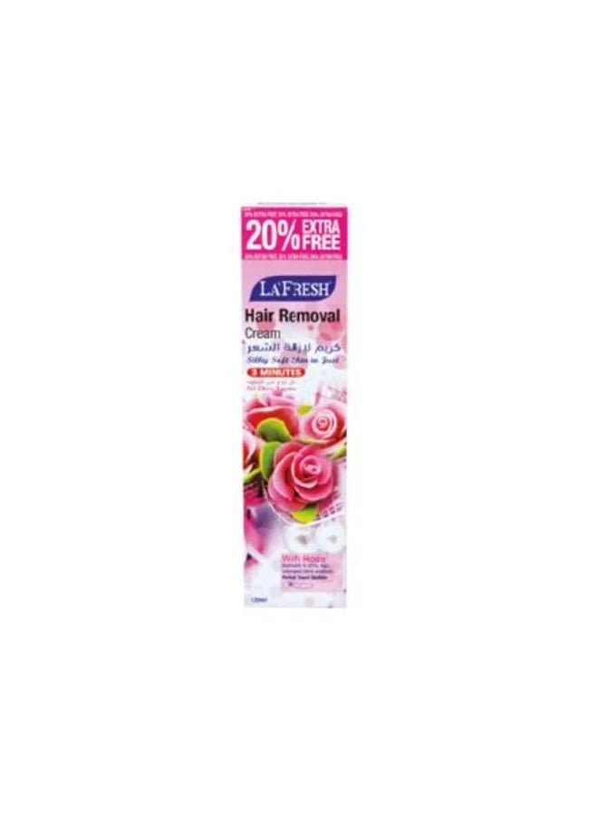 La Fresh Hair Removal Cream with Rose Scent 120ml