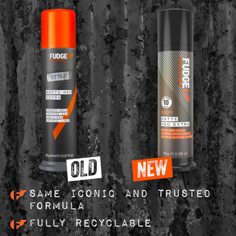 Fudge Matte Hed Extra Strong Hold Texture Wax, 2.87 Ounce - Image 1