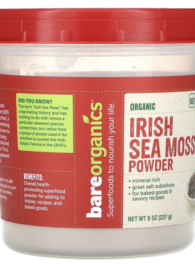 BareOrganics Organic Irish Sea Moss Powder 8 oz (227 g) - Image 2