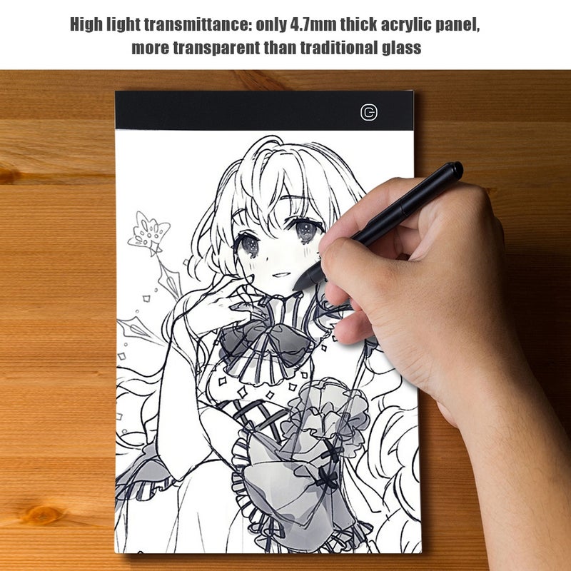 A4 USB LED Light Stencil Board Light Box Tracing Drawing Board (Stepless Adjustable Brightness) - Image 5