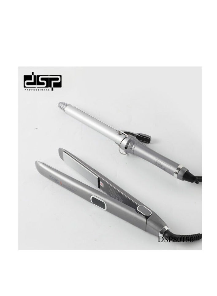 DSP 2 in 1 Hair Curler & Straightener Styling Set | 6 Heat Levels | LED Temperature Display | Model 80156 - Image 4