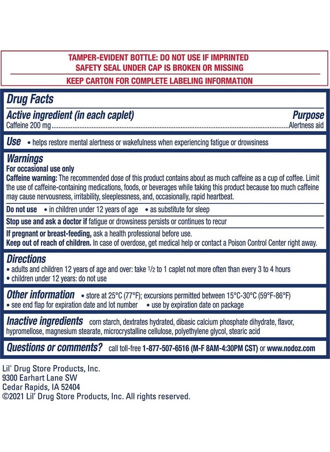 NoDoz 200mg Caffeine Pills Maximum Strength, 60 Caplets Total - pzsku/Z92FBC9D6CAE24E65EF1EZ/45/_/1735907890/b4a6ba79-2acb-41bb-b7d6-316813f22f46