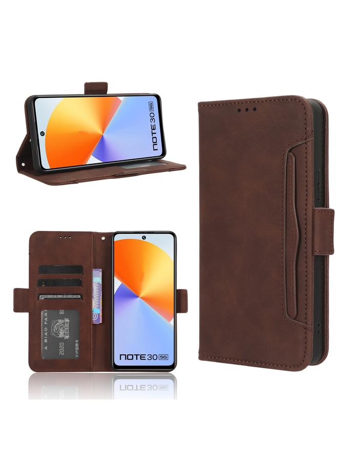 S-TOP Case For Infinix Note 30 5G Skin Feel Calf Texture Card Slots Leather Phone Case - Image 1