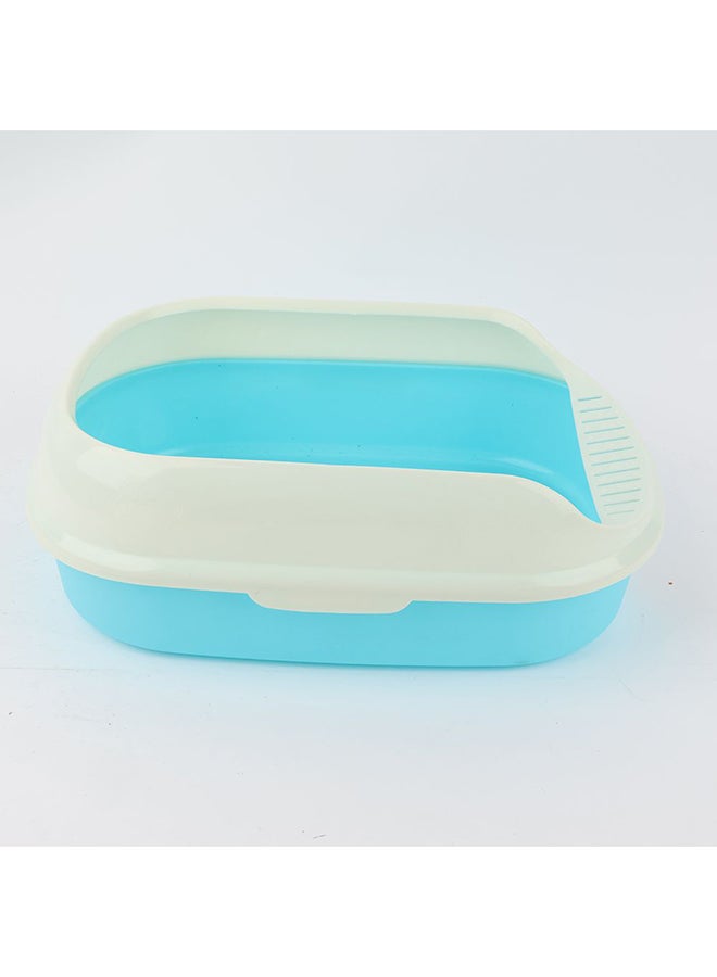 milano طقم صندوق فضلات ميلانو مع ملعقة وغطاء - صينية فضلات مغلقة للتحكم في الروائح مغطاة للقطط الداخلية، سهلة التنظيف، بلاستيك متين، تصميم خالي من الفوضى، حجم كبير L40XW29XH13.5Cm - Image 4