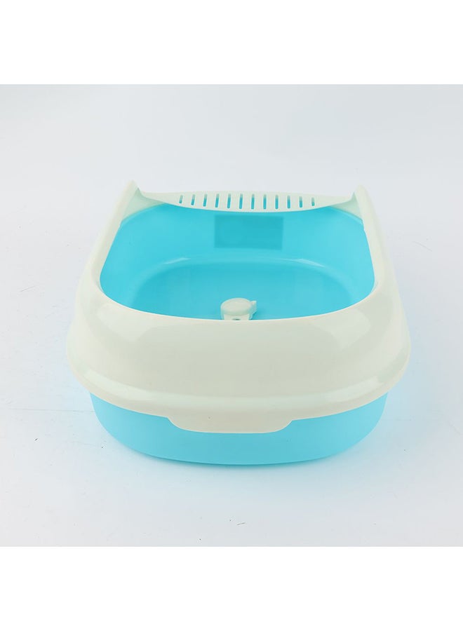 milano طقم صندوق فضلات ميلانو مع ملعقة وغطاء - صينية فضلات مغلقة للتحكم في الروائح مغطاة للقطط الداخلية، سهلة التنظيف، بلاستيك متين، تصميم خالي من الفوضى، حجم كبير L40XW29XH13.5Cm - Image 1