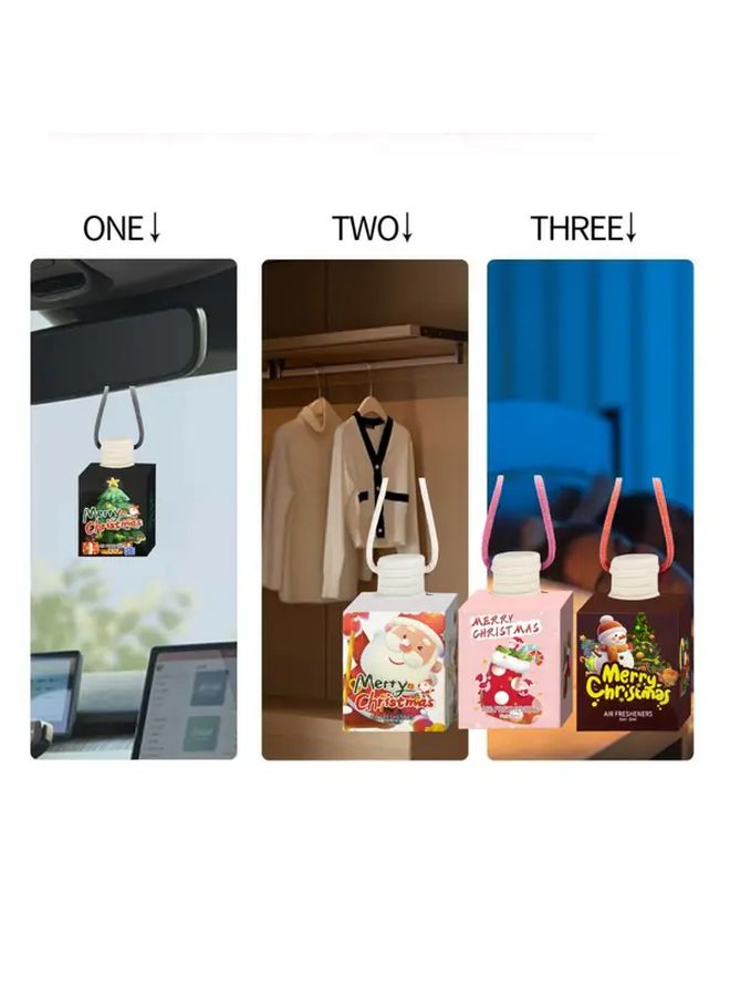 معطر هواء جديد للسيارة باللون الأبيض، زينة معلقة برائحة طويلة الأمد للاستخدام في المنزل والسيارة، هدية مثالية - Image 1