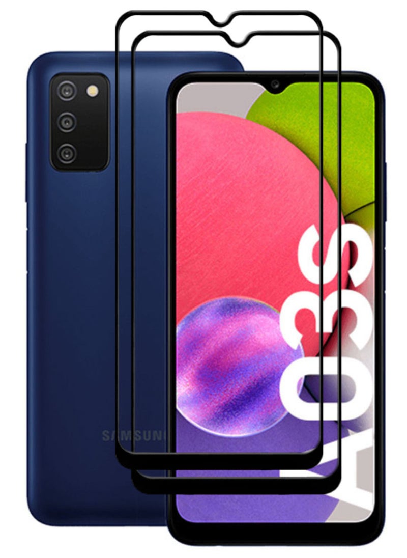 ACLIX 2 Pieces Antistatic ESD Dustproof Premium Quality High Definition Tempered Glass Screen Protector Designed For Samsung Galaxy A03s - Image 1