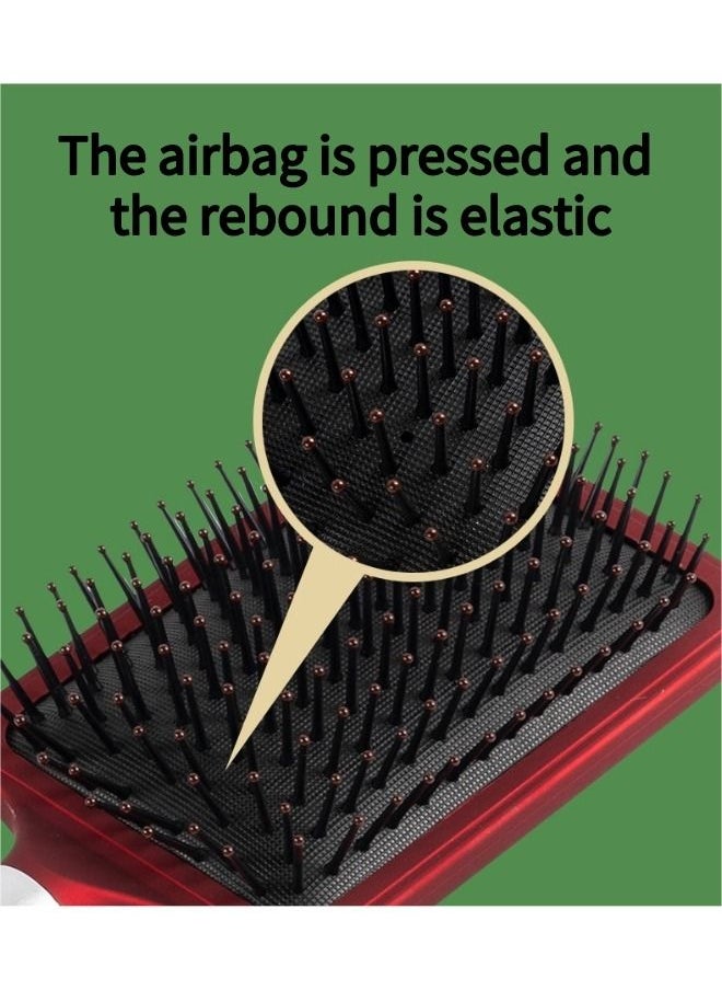 Super - 3-Piece Hair Comb Set Scalp Massage Comb Set with Wide Tooth Comb and Grooming Comb  for Women Men and Kids Reduce Frizz and Massage Scalp Red - Image 1