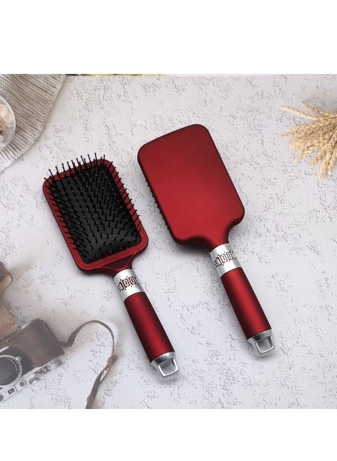 Super - 3-Piece Hair Comb Set Scalp Massage Comb Set with Wide Tooth Comb and Grooming Comb  for Women Men and Kids Reduce Frizz and Massage Scalp Red - Image 1