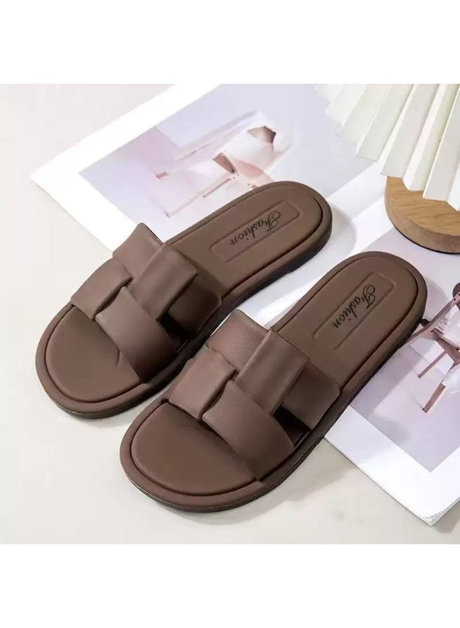 Women Slippers Outdoor And Indoor Flat Non Slip Casual Slippers For Ladies - Image 1