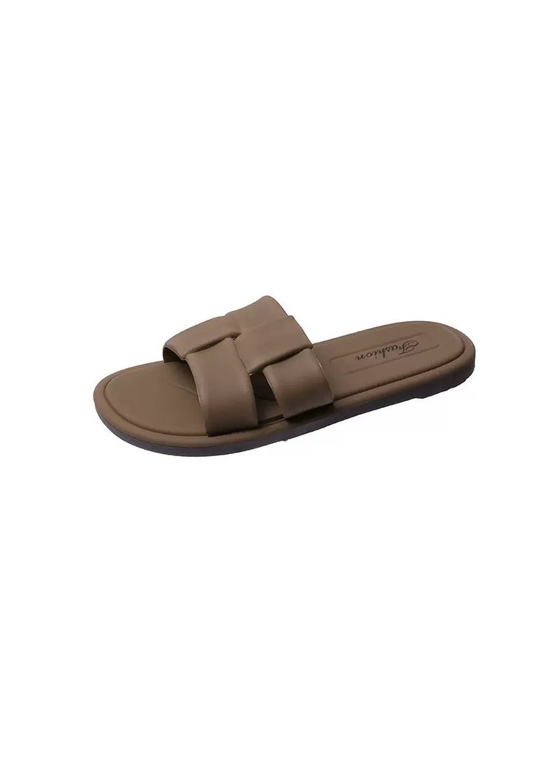 Women Slippers Outdoor And Indoor Flat Non Slip Casual Slippers For Ladies - Image 3