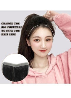 Estelle Hand Woven Invisible Biological Scalp Wig Piece Ladies Forehead Hairline Wig Patch Hair Piece Real Hair Natural Color  - Image 1