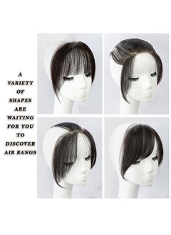 Estelle Hand Woven Invisible Biological Scalp Wig Piece Ladies Forehead Hairline Wig Patch Hair Piece Real Hair Natural Color  - Image 2