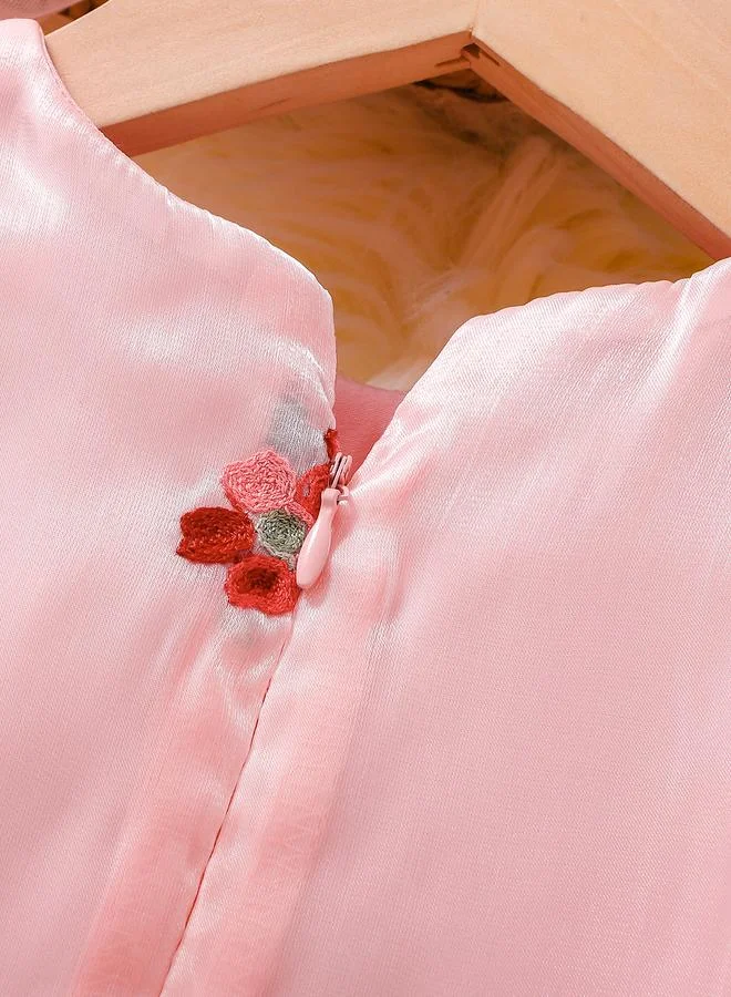 Take Two  Girls Pink Embellished Organza Dress for Women | Best Price UAE
