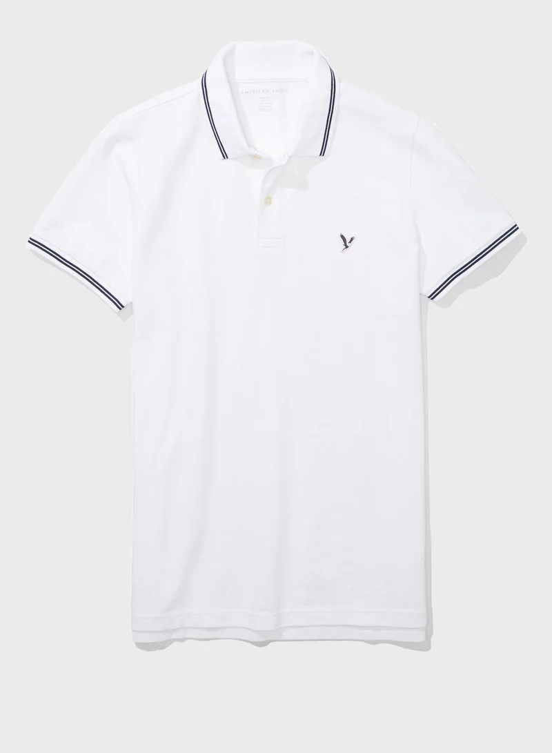 American Eagle Tipped Polo