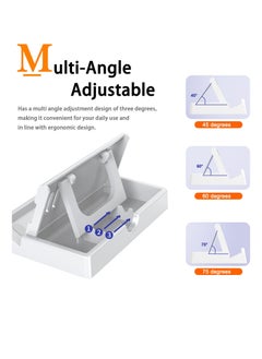 KASTWAVE Compatible For ROG Ally Kickstand, MultiAngle Adjustable Asus Ally Kickstand With AntiSlip Pads Foldable And Portable Stand Base For Asus ROG Ally Handheld 2023 Accessories, White  - Image 2