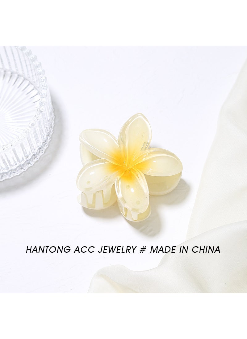 Generic Elegant Lily Hair Claw Clip Korean Style Medium Tail Clamp 3# Yellow  - Image 1