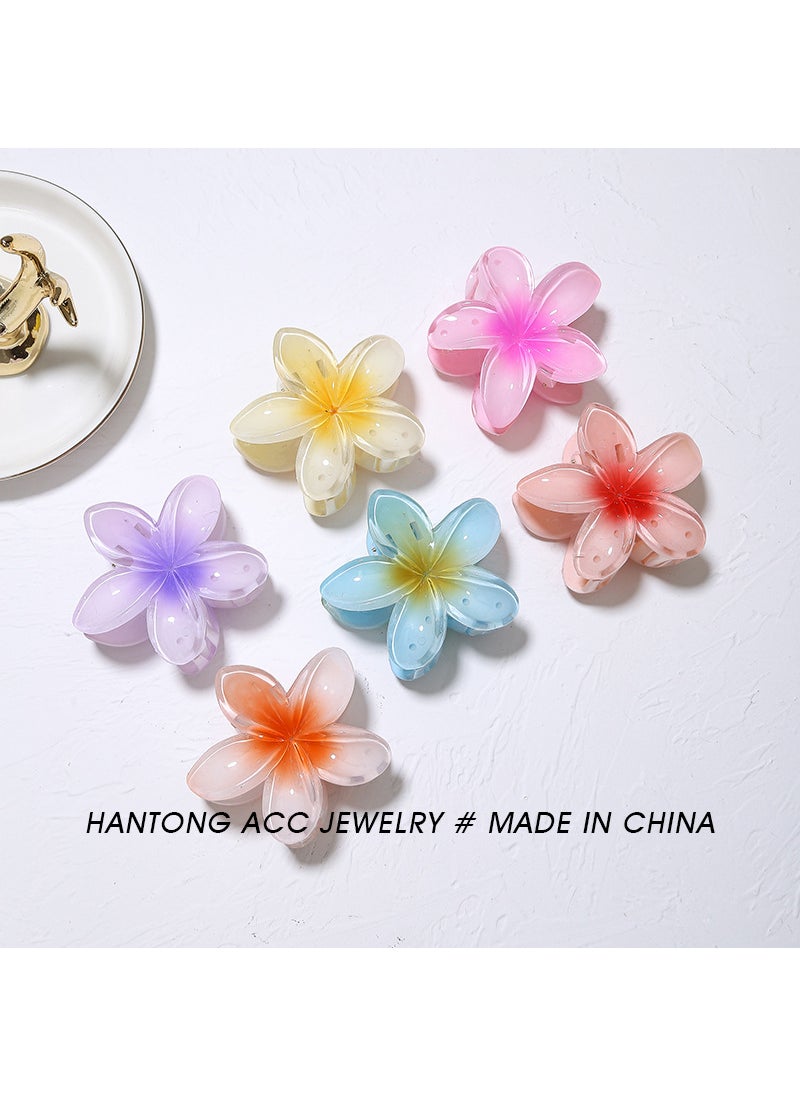 Generic Elegant Lily Hair Claw Clip Korean Style Medium Tail Clamp 3# Yellow  - Image 4