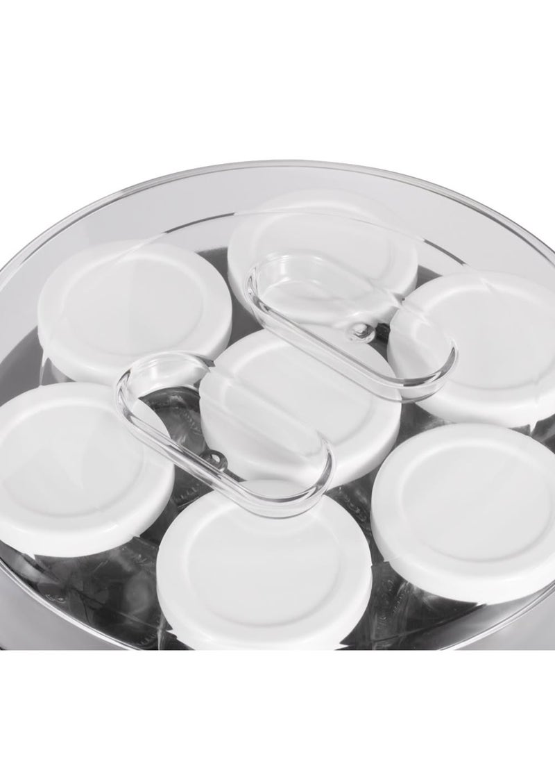 RAF Yogurt Maker, 20W Electric Automatic Yogurt Machine with 7 Glass Jars, One-Button Operation, Easy to Clean, PTC Heating Technology – Healthy Homemade Yogurt Maker - Image 5
