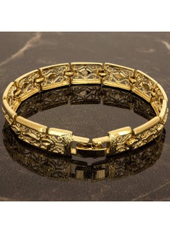 Lifetime Jewelry LIFETIME JEWELRY Filigree Bracelet for Women and Men 24k Real Gold Plated Charm (Gold, 8)  - Image 3