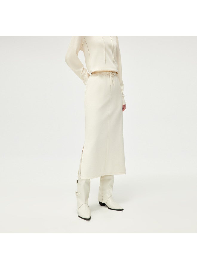 HLA 25 تنورة مستقيمة برباط مرن على الخصر ربيعية عصرية للسيدات بتصميم ميدي - Image 4