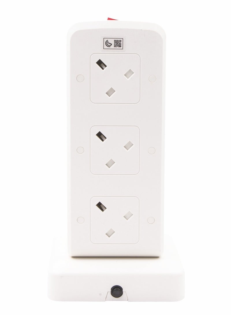 داتا زون توصيلة كهرباء برج من 10 مخارج 13 أمبير 5 متر  و 4 مداخل USB - Image 4