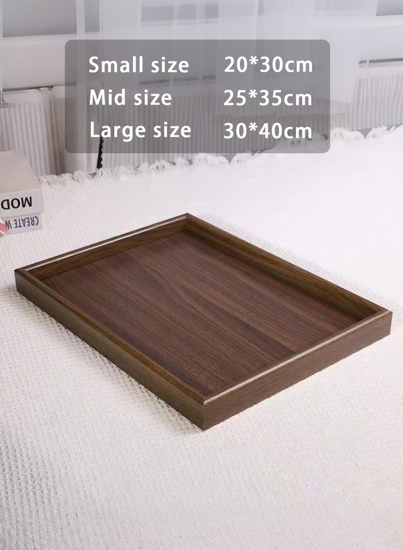 3 أجهزة كمبيوتر شخصية مستطيل خدمة علبة طاولة القهوة، الشاي، الأغذية، الخادم - طاولة المقابل، المطبخ، الغرور خدمة علبة، المجوهرات درج منظم عرض البني القديم - Image 5