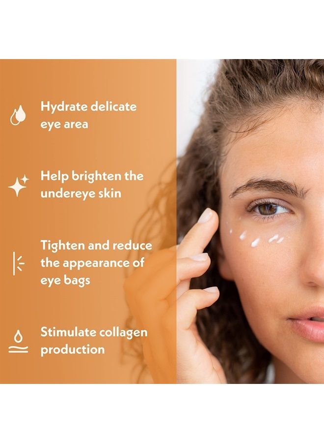 Eve Hansen Vitamin C Eye Gel - Under Eye Cream for Dark Circles and Puffiness - Anti-Aging Eye Repair Cream with Hyaluronic Acid - Under Eye Treatment for All Skin Types - Eye Brightening Cream - 1 oz - Image 2