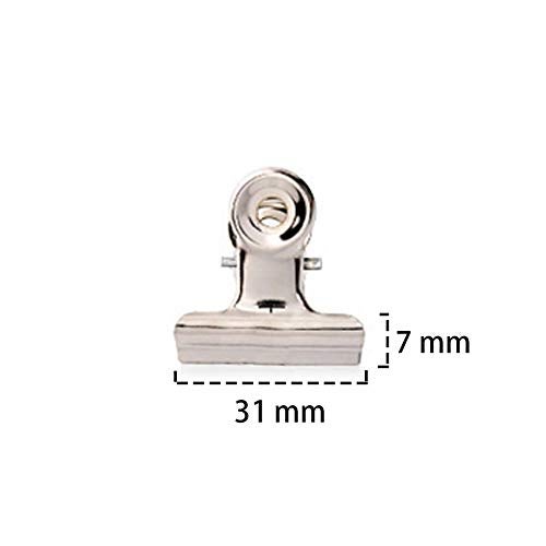 ReNext Metal Bulldog Clips, 1.25 Inches, Pack of 20 (Silver) - Image 2